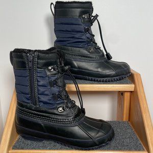 Lands' End Kid's | Sherpa Lined Duck, Snow Boots | Size 2M Youth/Adolescent